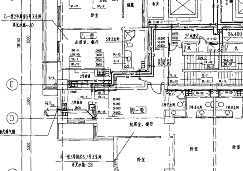 近幾年的新房一樓二樓排水都是怎么設計的
